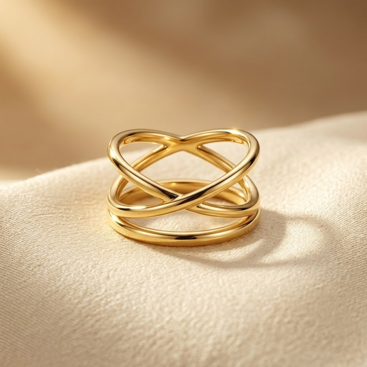 Sophisticated Gold Coil Ring