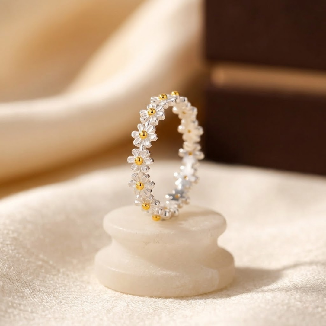 Silver Blossom Ring