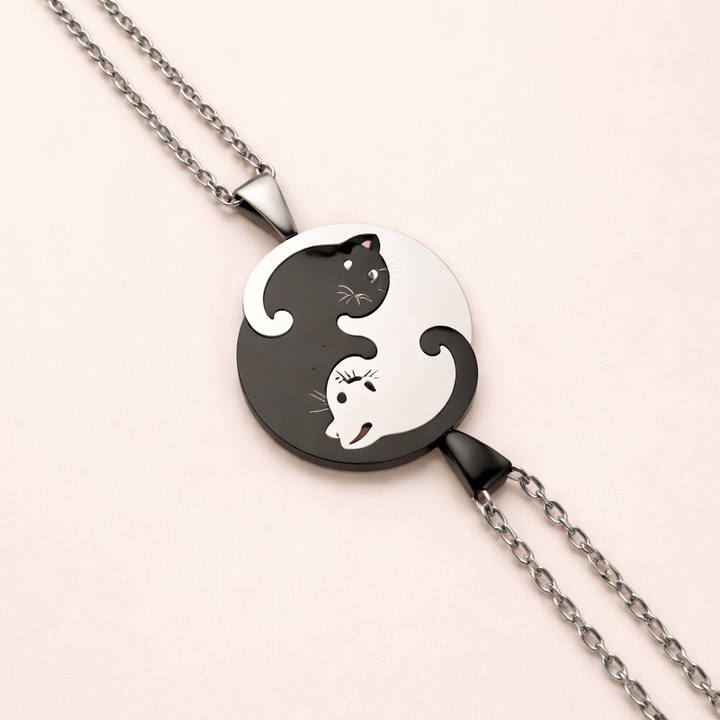 Κολιέ yin yang από ανοξείδωτο ατσάλι