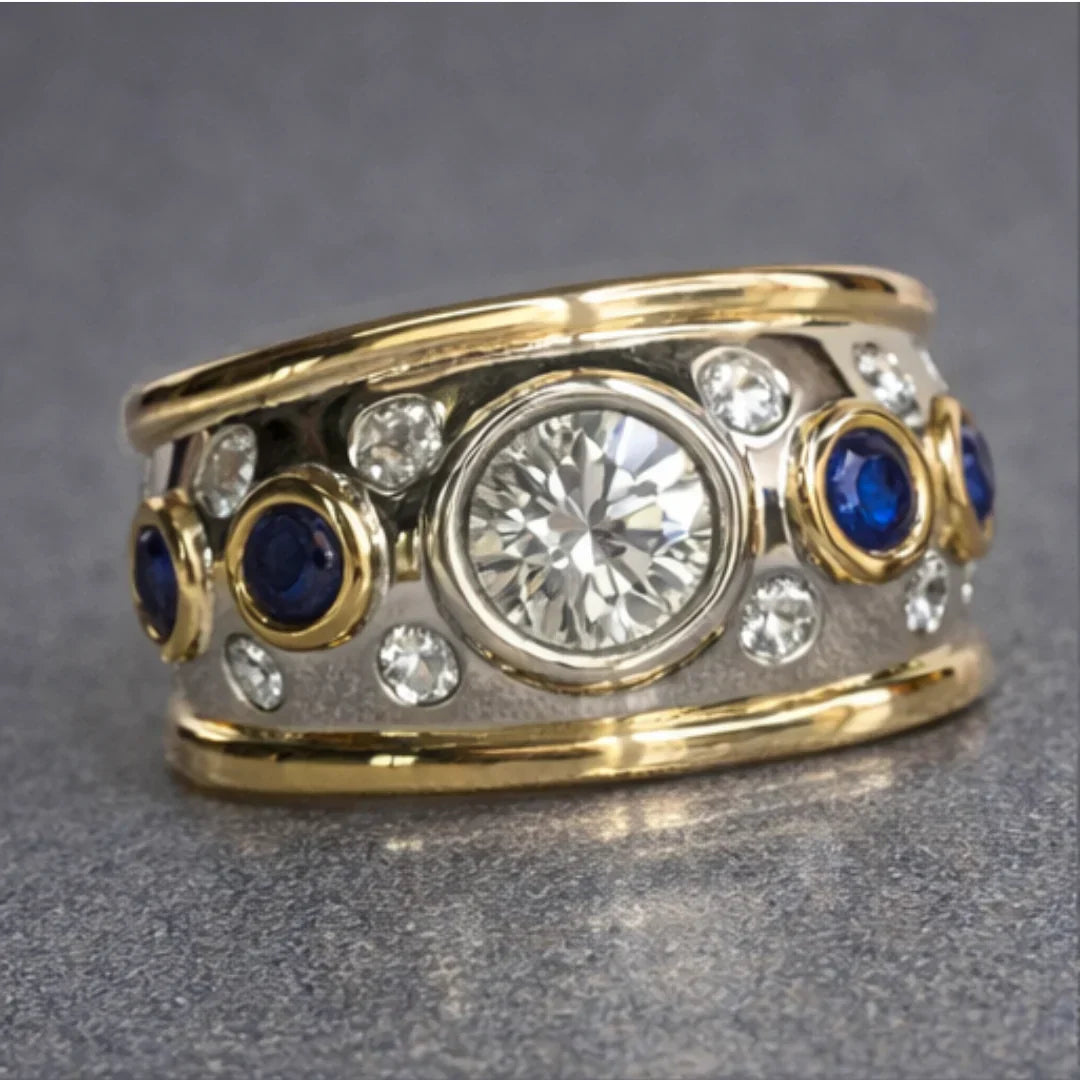 Antique Gold Oval Gemstone Ring