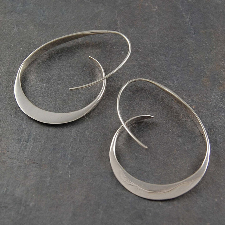 Open-Design Spiral Drop Earrings