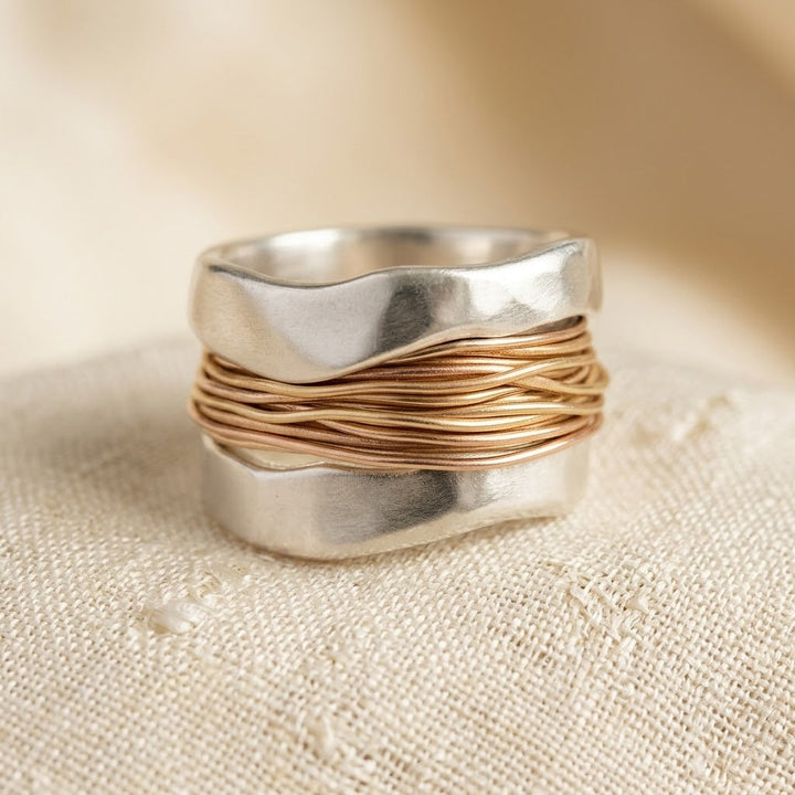 Gold and Silver Encased Ring