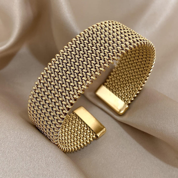 Adjustable Gold-Plated Braided Bracelet