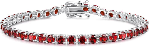 Ruby Gemstone Tennis Bracelet