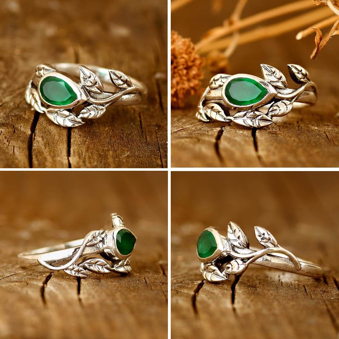 Δαχτυλίδι από Πράσινο Ονύχα