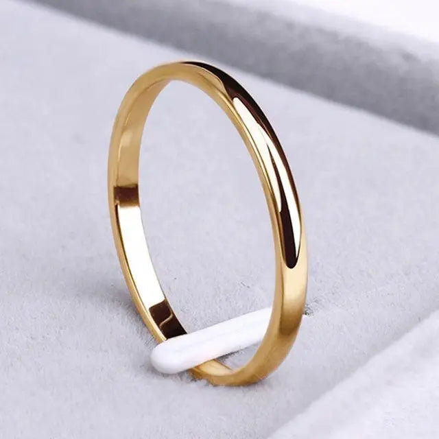 Chic Gold and Silver Band Ring