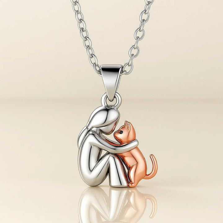 Feline Embrace Pendant Necklace