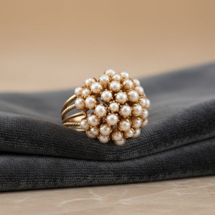 Pearl-Embellished Inlay Band
