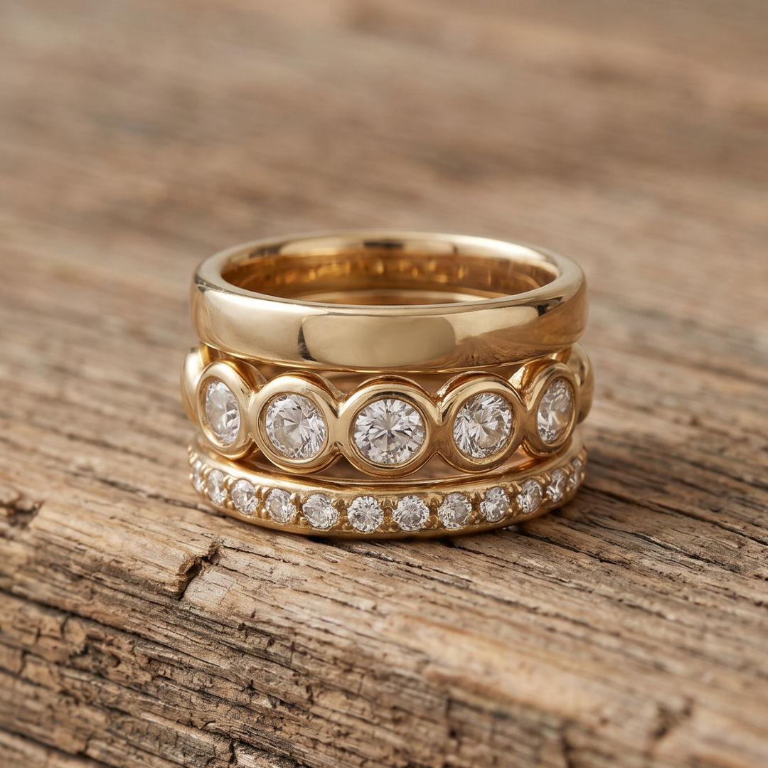 Enchanted Golden Forged Bands