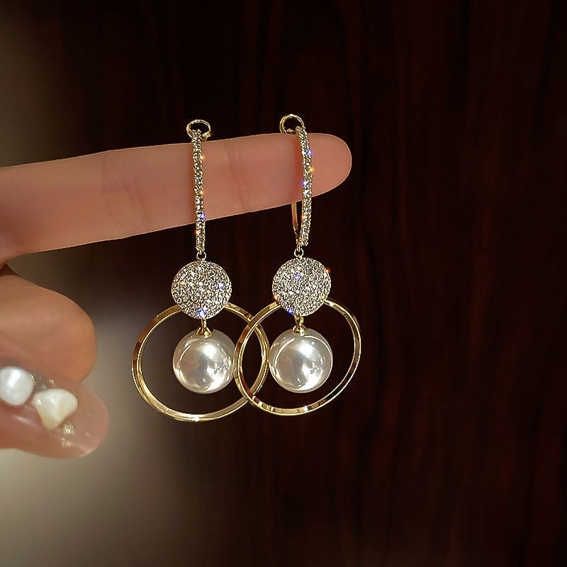 Zerra Sophistication Earrings Adorned with Cultured Pearls