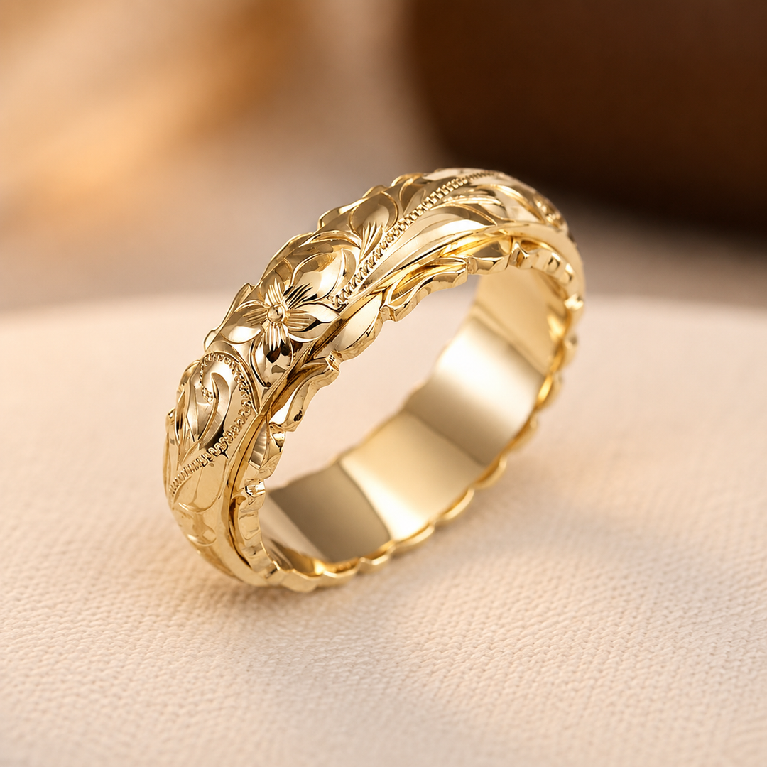 Antique Blossom Gold Ring
