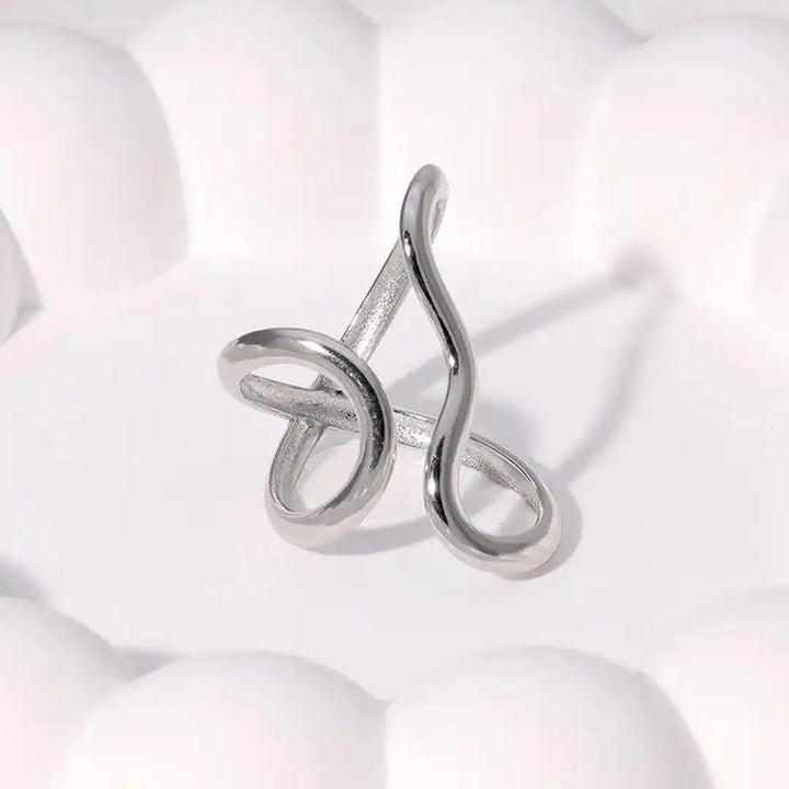 Adjustable Gold Charm Ring