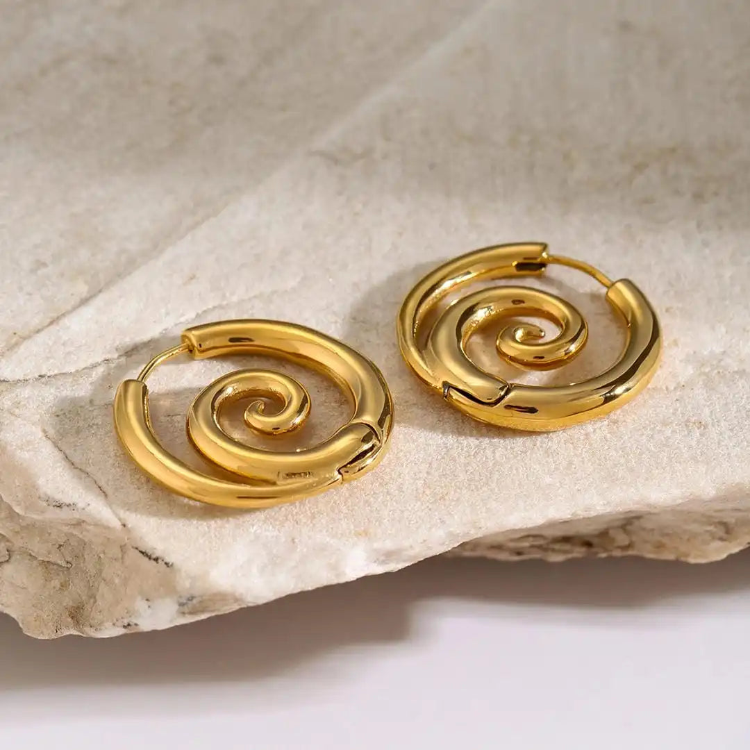 Timeless Twisted Gold Earrings
