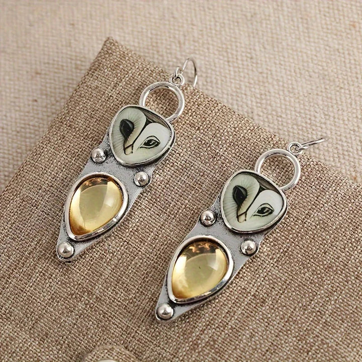 Μποέ Ουλ Κρεμαστά Σκουλαρίκια - Χωρίς Νικέλιο για Ευαίσθητα Αυτιά