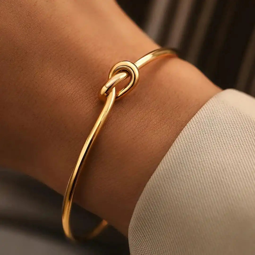 Adjustable Golden Knot Bracelet