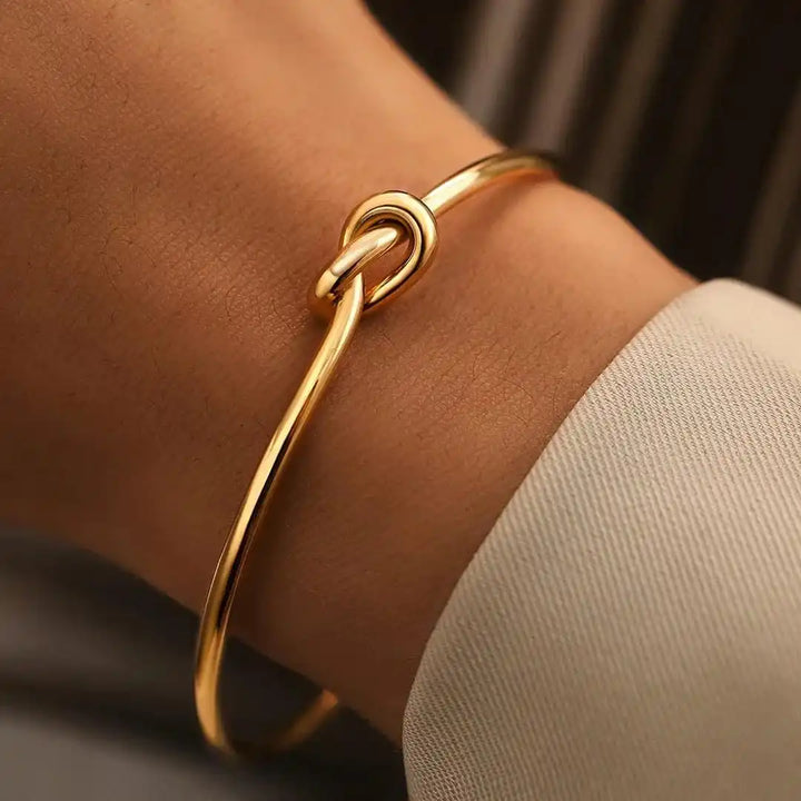 Adjustable Golden Loop Bracelet