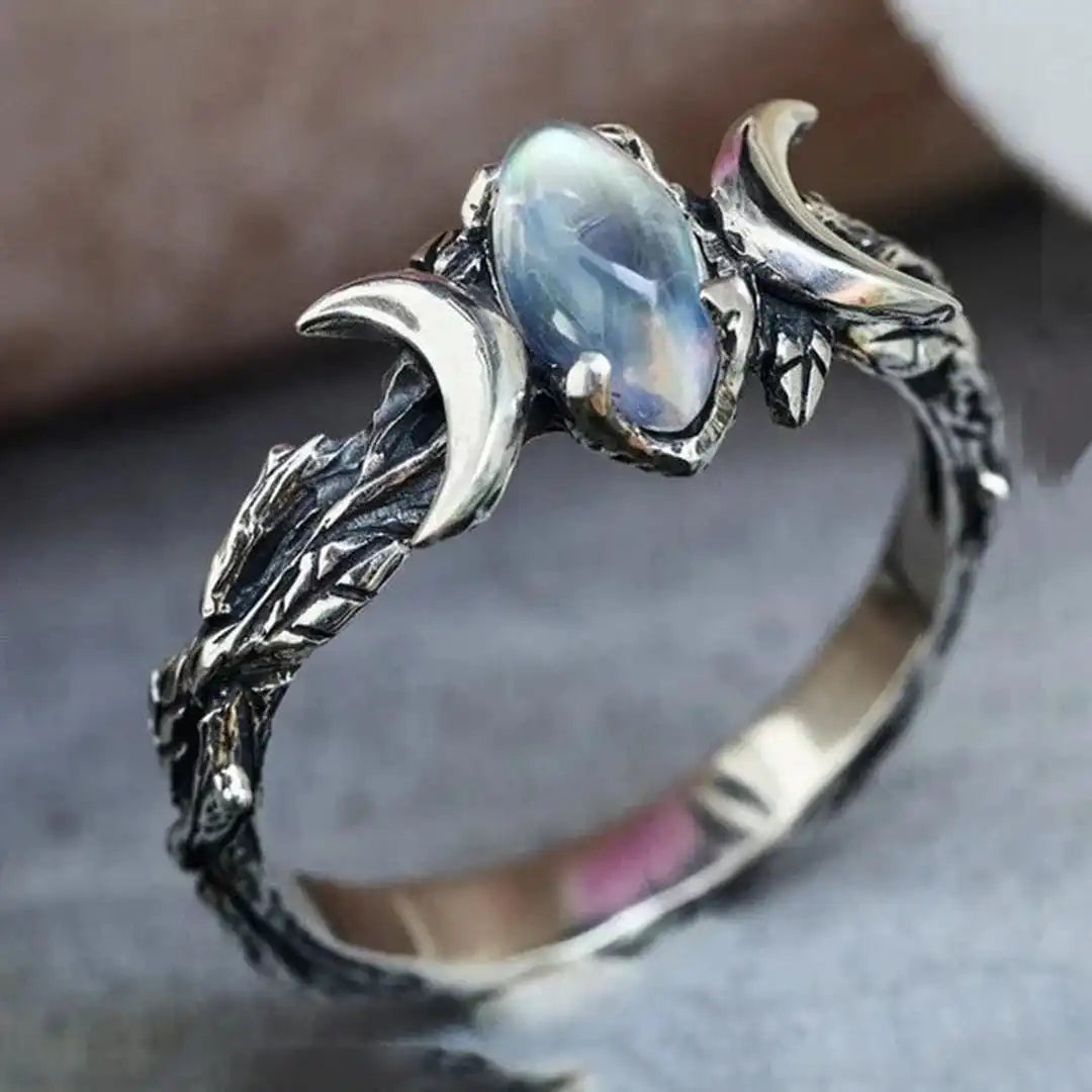 Vintage Bohemian Moonstone Ring