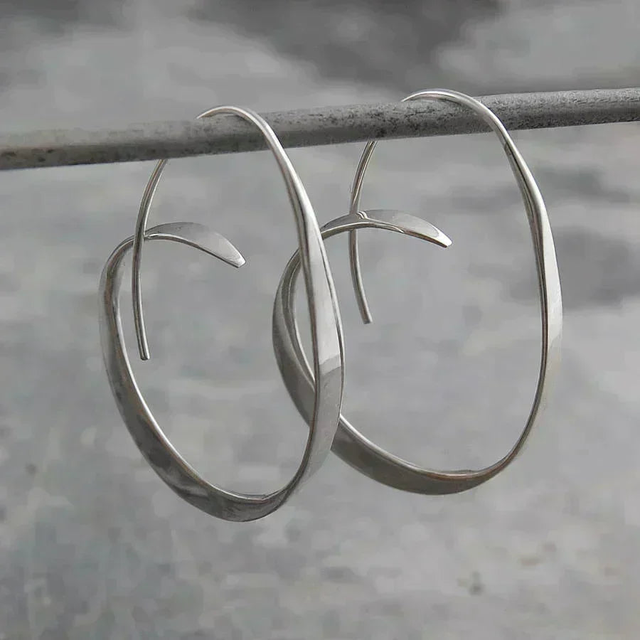 Blissful Twisted Hoop Earrings