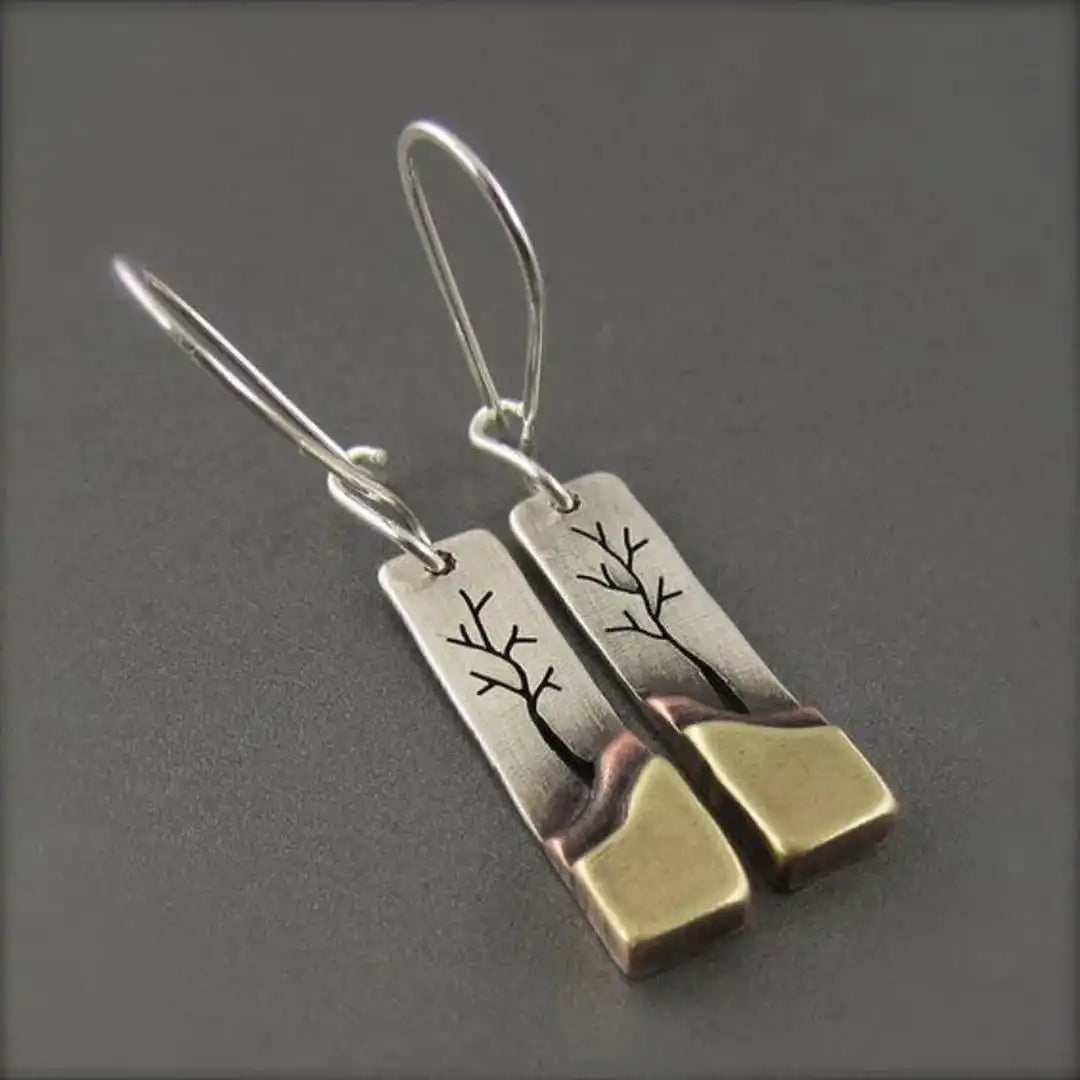 Retro Luna Leaf Dangles