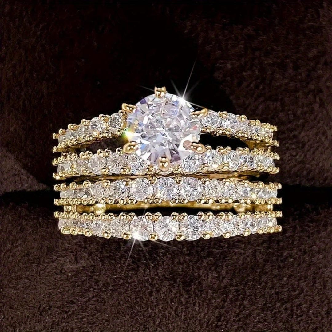 Radiant Halo Ring Series