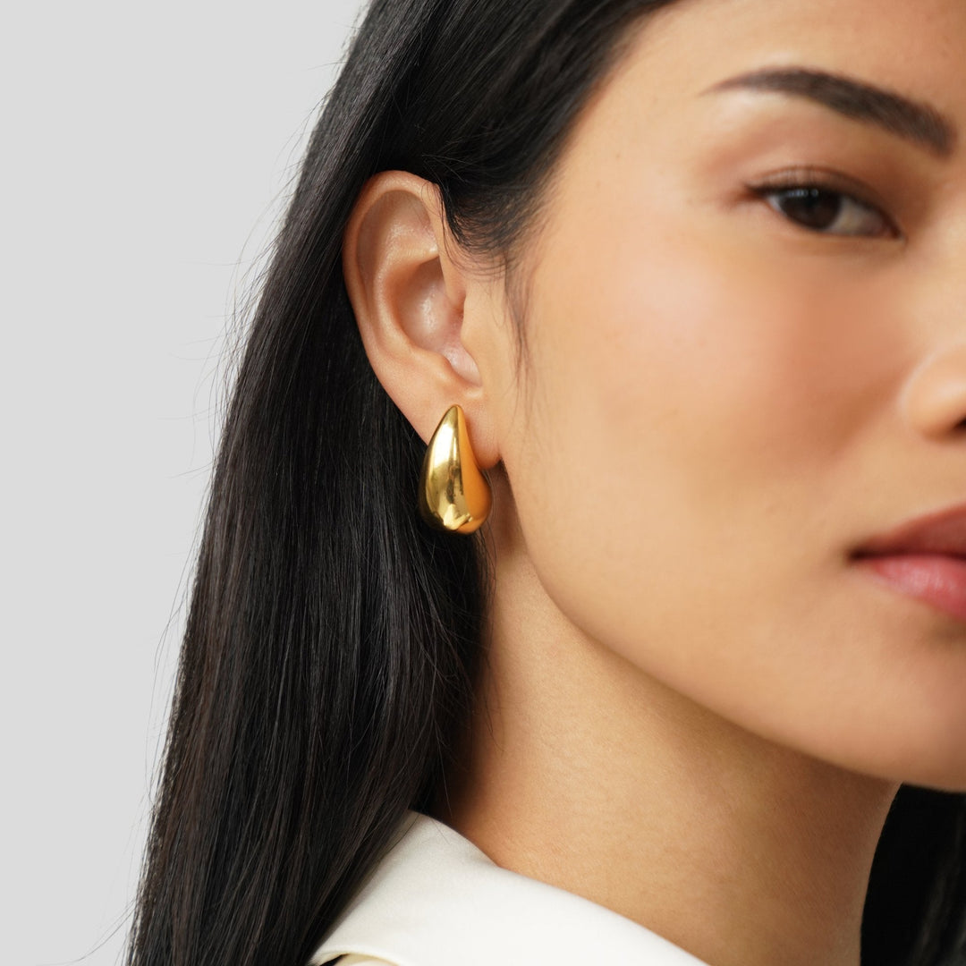 Gilded Teardrop Earrings