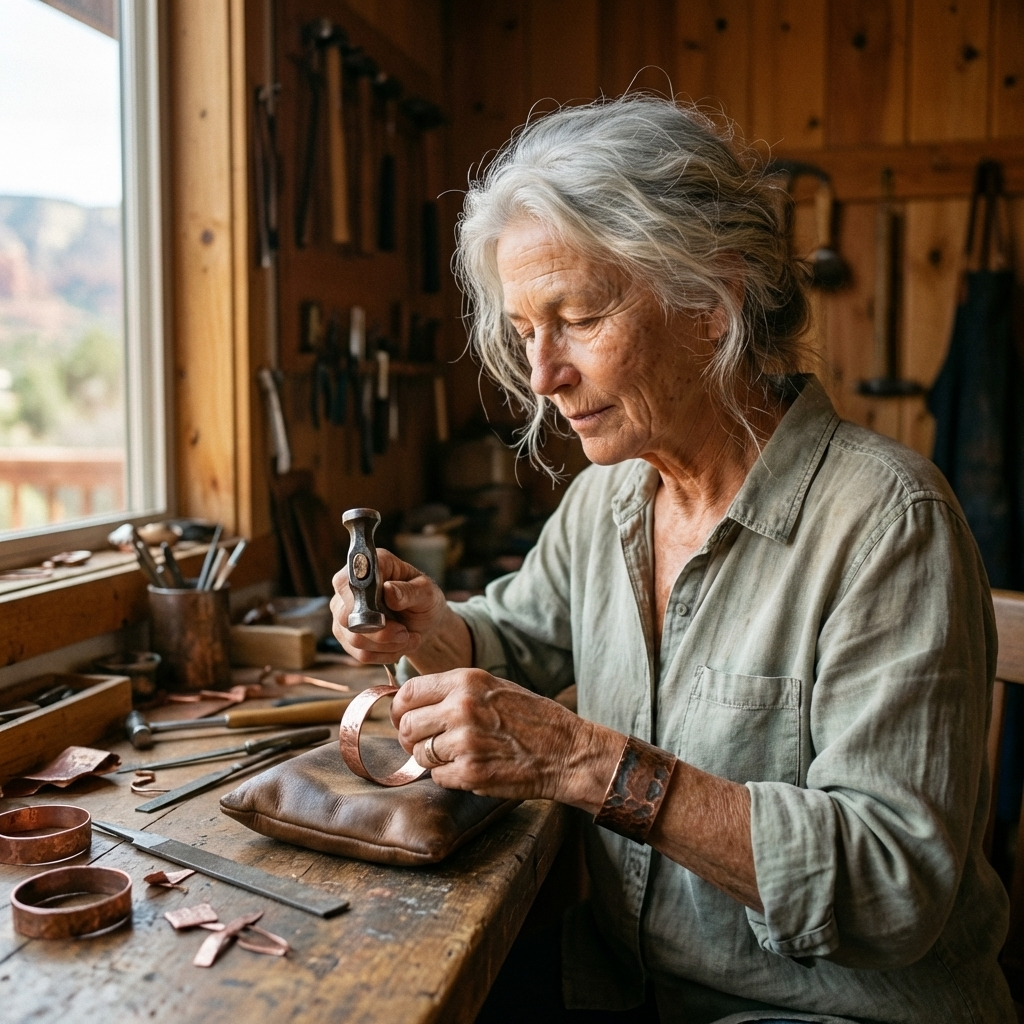 Σκουλαρίκια από Χαλκό Aphroditi & Co