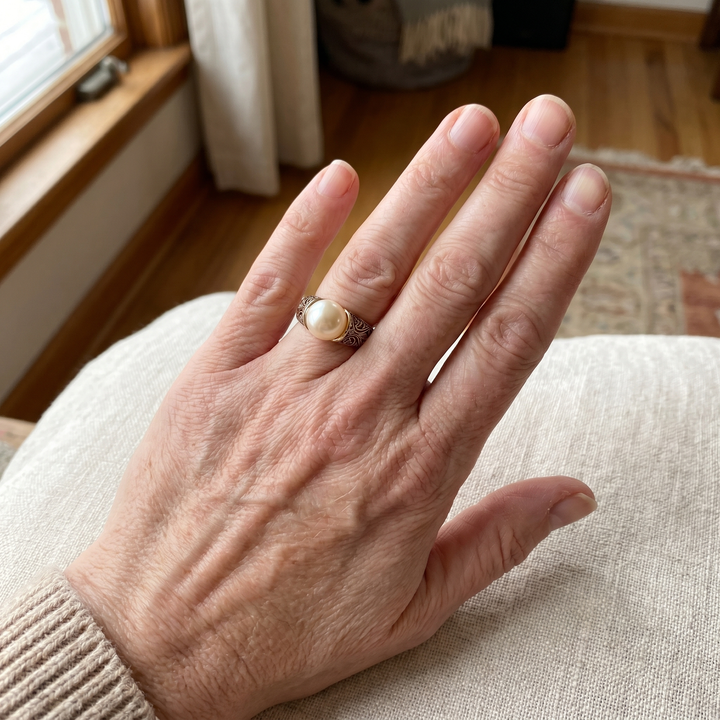 Antique Pearl and Gold Ring