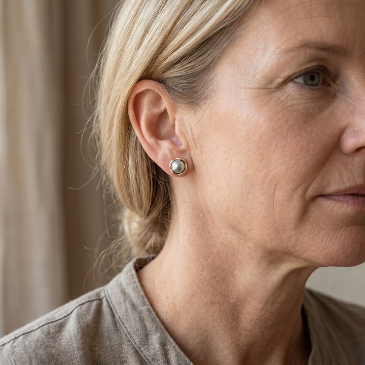 Elegant Black Pearl Earrings