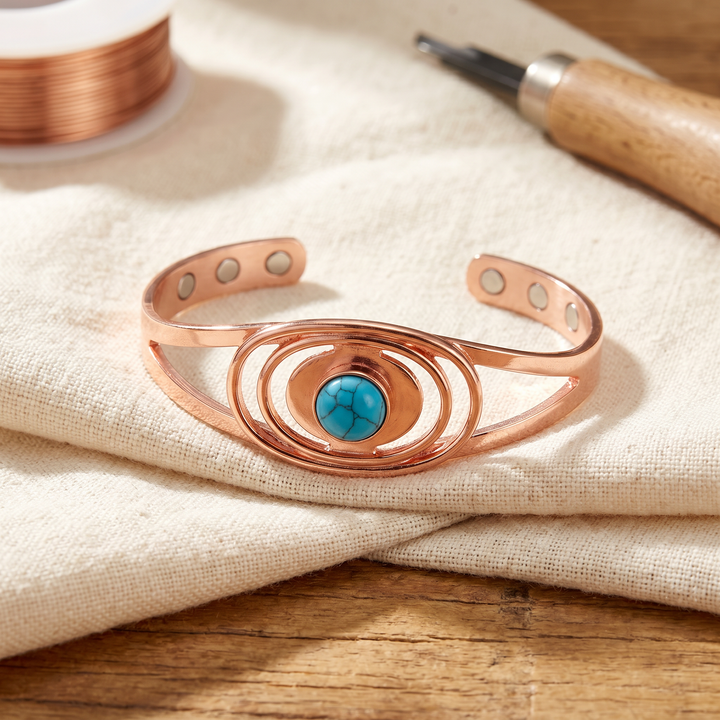 Copper Aphroditi & Co  Βραχιόλι από σπαθόχορτο