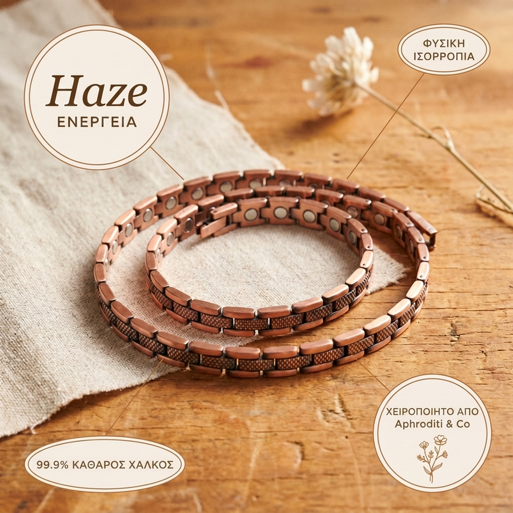 Κολιέ από Χαλκό Aphroditi & Co Haze