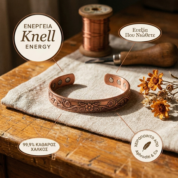 Βραχιόλι από Χαλκό Aphroditi & Co Knell