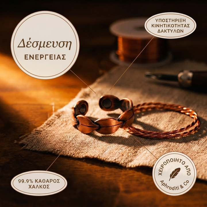 Δαχτυλίδι από μπρούντζο Aphroditi & Co