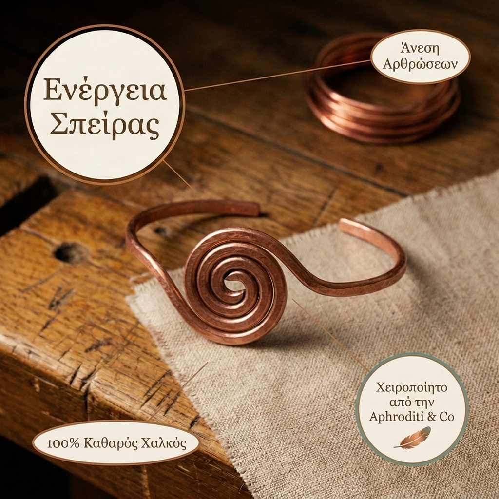 Βραχιόλι από Χαλκό Aphroditi & Co