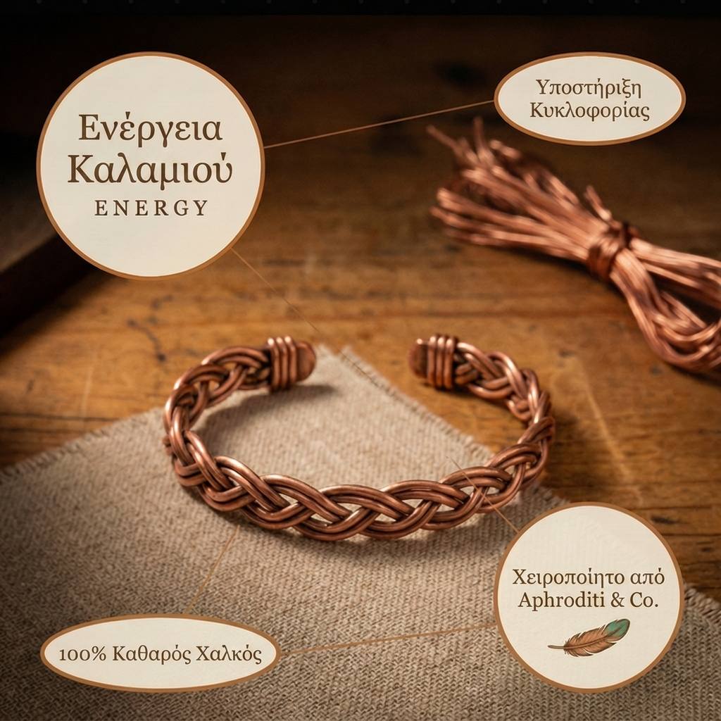 Βραχιόλι από Χαλκό Aphroditi & Co