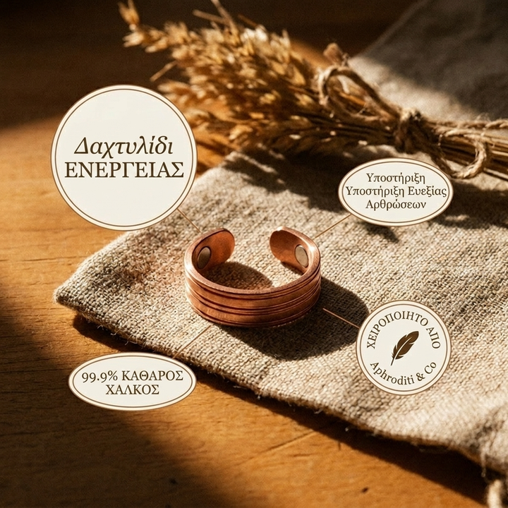 Aphroditi & Co  Δαχτυλίδι από μπρούντζο