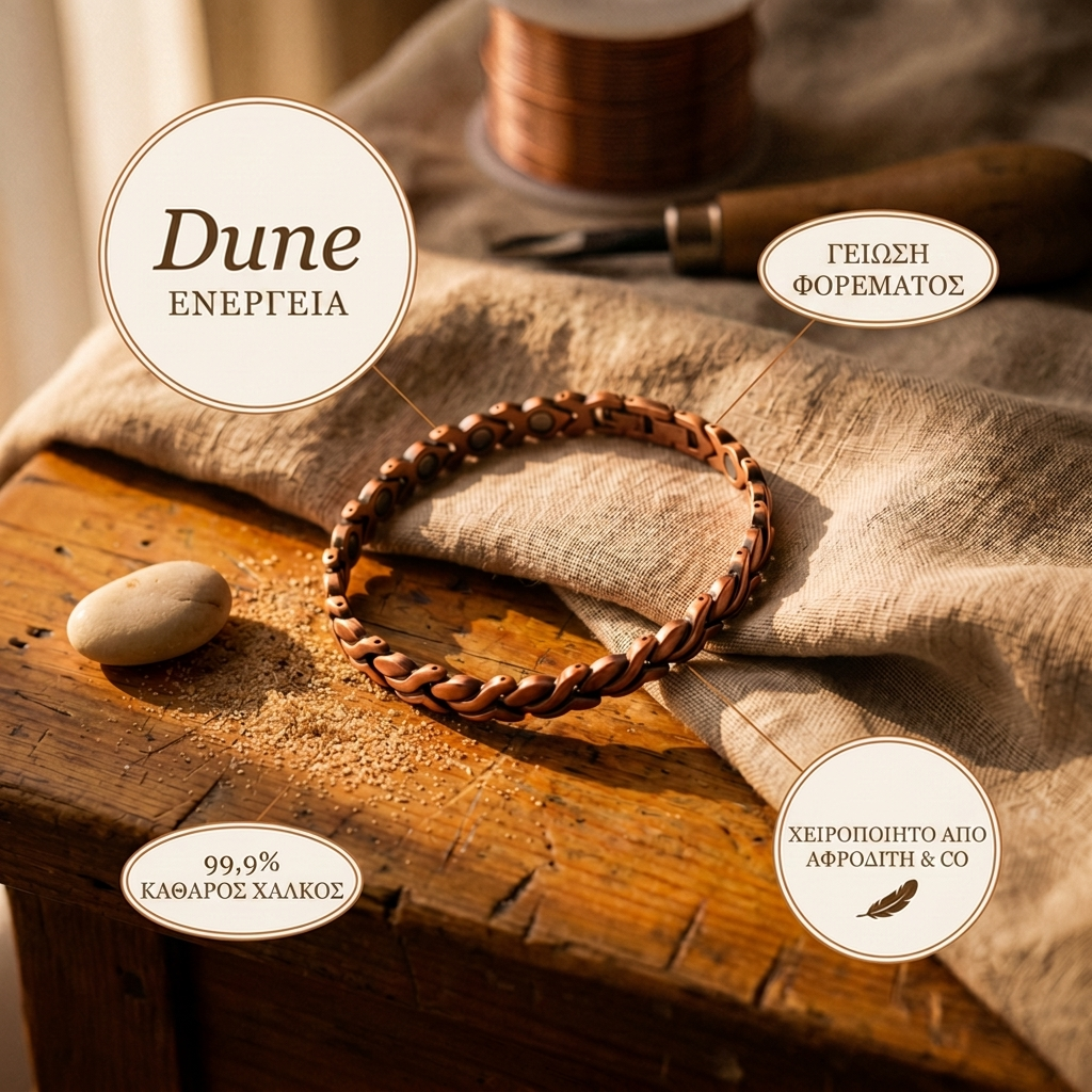 Aphroditi & Co  Βραχιόλι Dune Copper