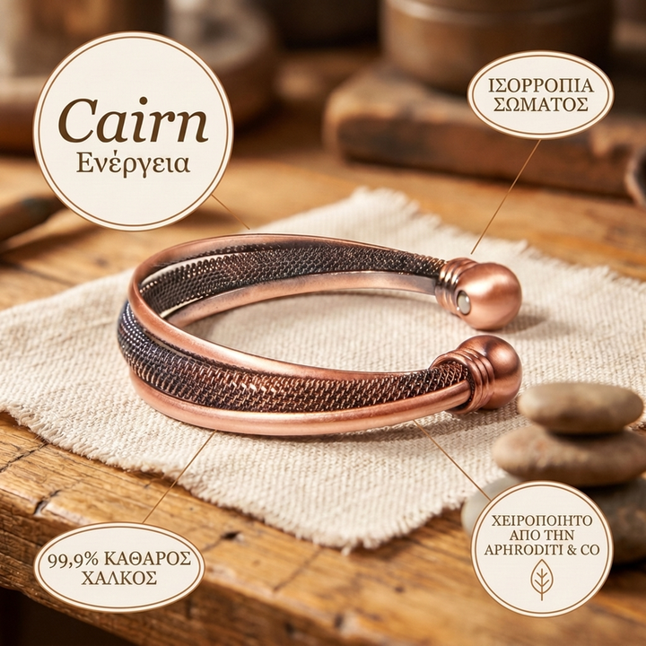 Aphroditi & Co  Βραχιόλι Cairn από χαλκό
