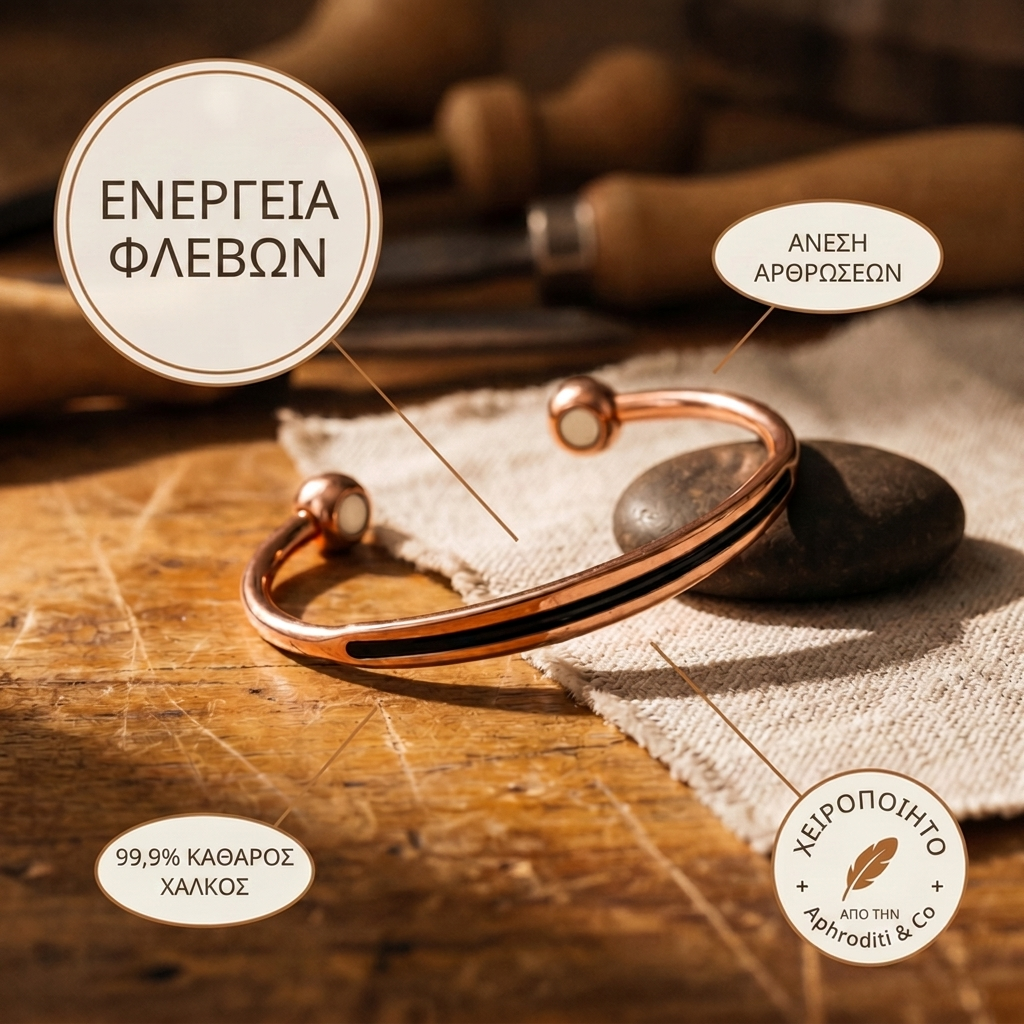 Aphroditi & Co  Βραχιόλι από χαλκό