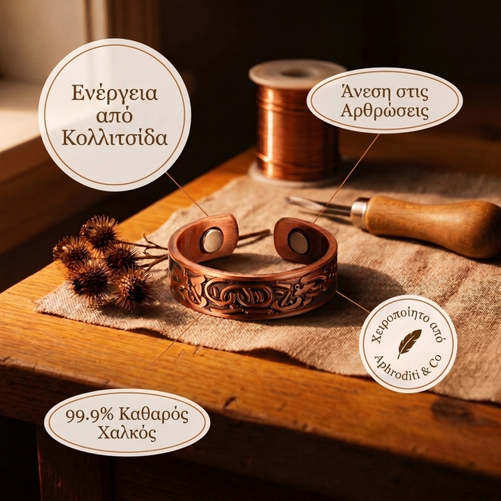 Δαχτυλίδι από Χαλκό Aphroditi & Co