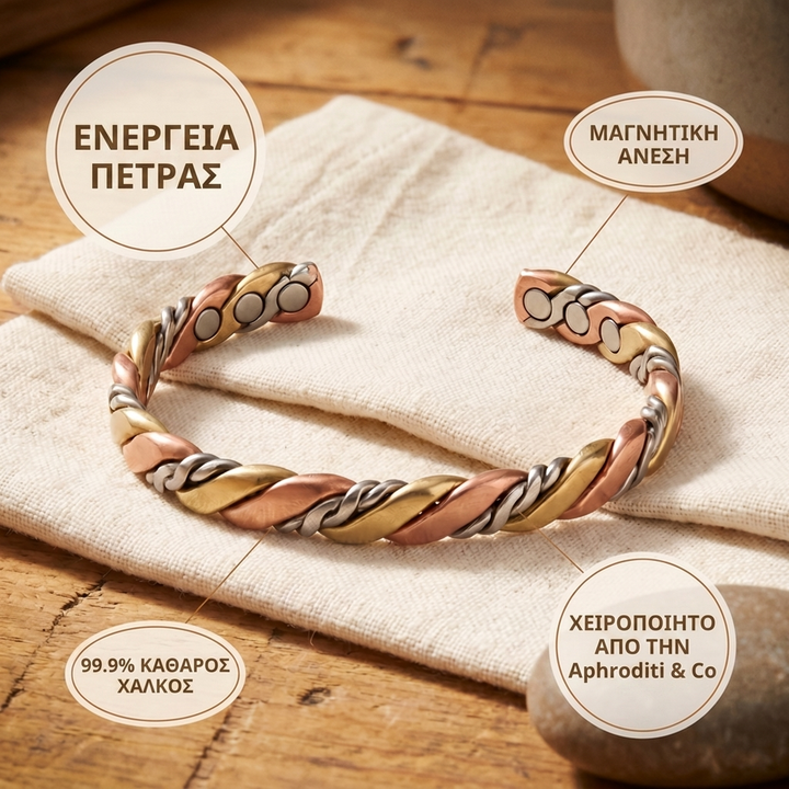 Βραχιόλι από Χαλκό Aphroditi & Co