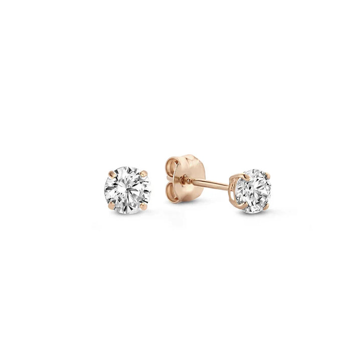 Σκουλαρίκια λευκού χρυσού με γοητεία σεληνίτη
