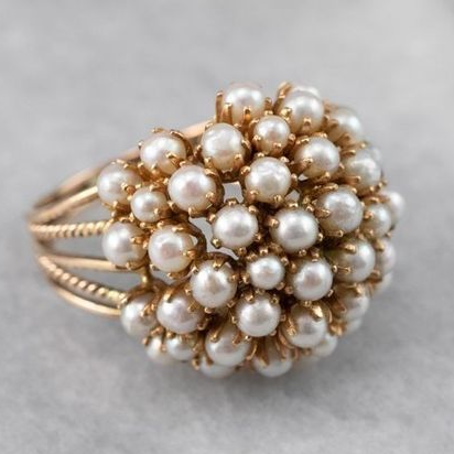 Pearl-Embellished Inlay Band