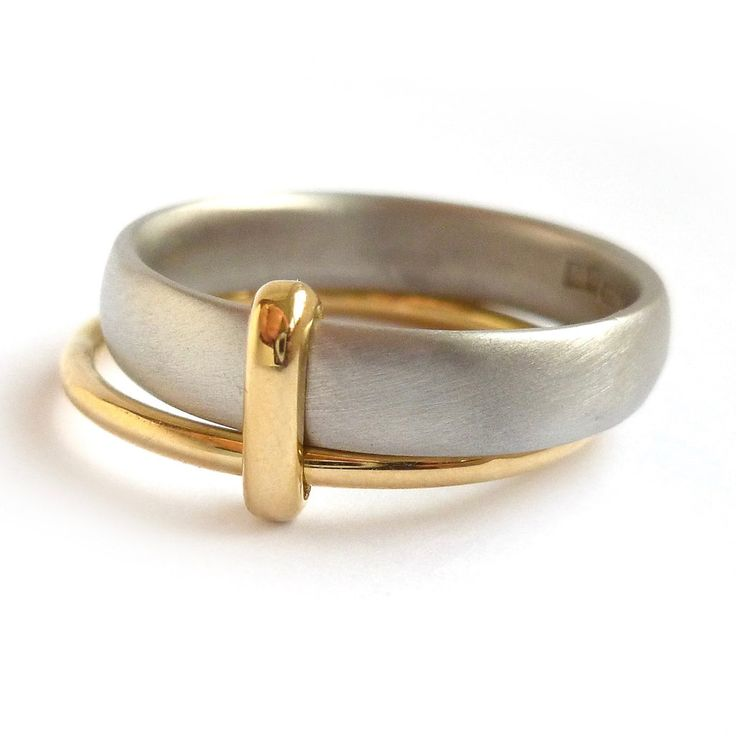 Bague Vintage en argent et or