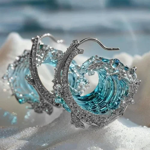 Earrings of the Ocean's Promise