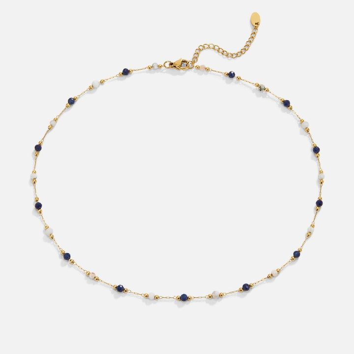 Κολιέ Lulu Midnight με Πέτρες και Χάντρες