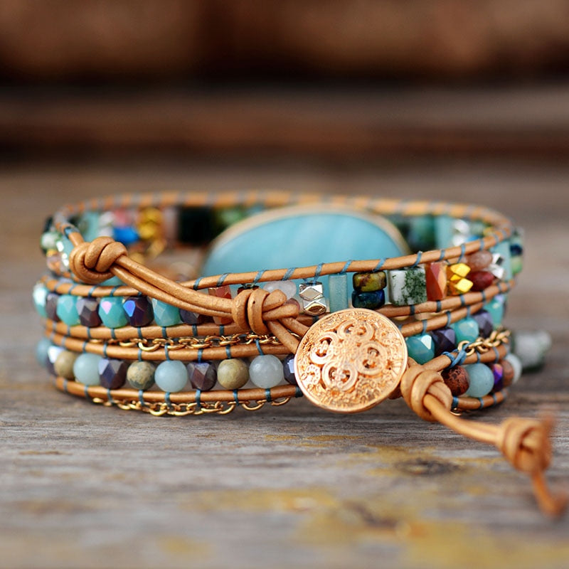Authentic Amazonite Beaded Bracelet