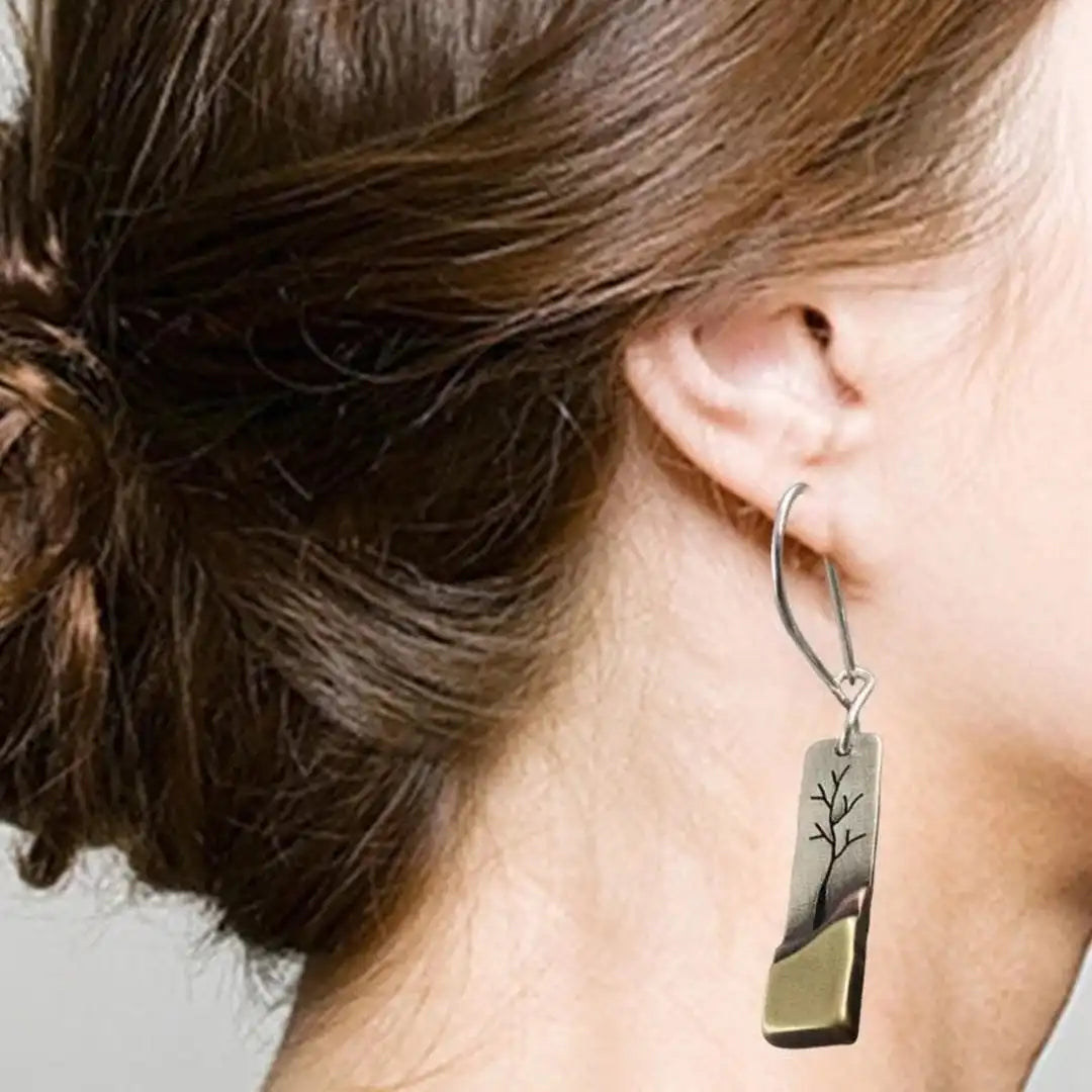 Vintage Luna Leaf Drop Earrings