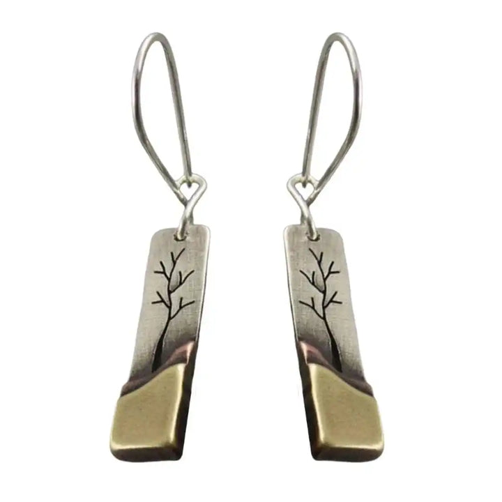 Vintage Luna Leaf Drop Earrings