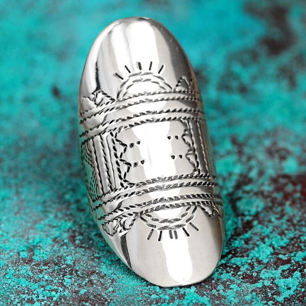 Δαχτυλίδι Boho από Ασήμι 925 για Πλήρη Δάχτυλο
