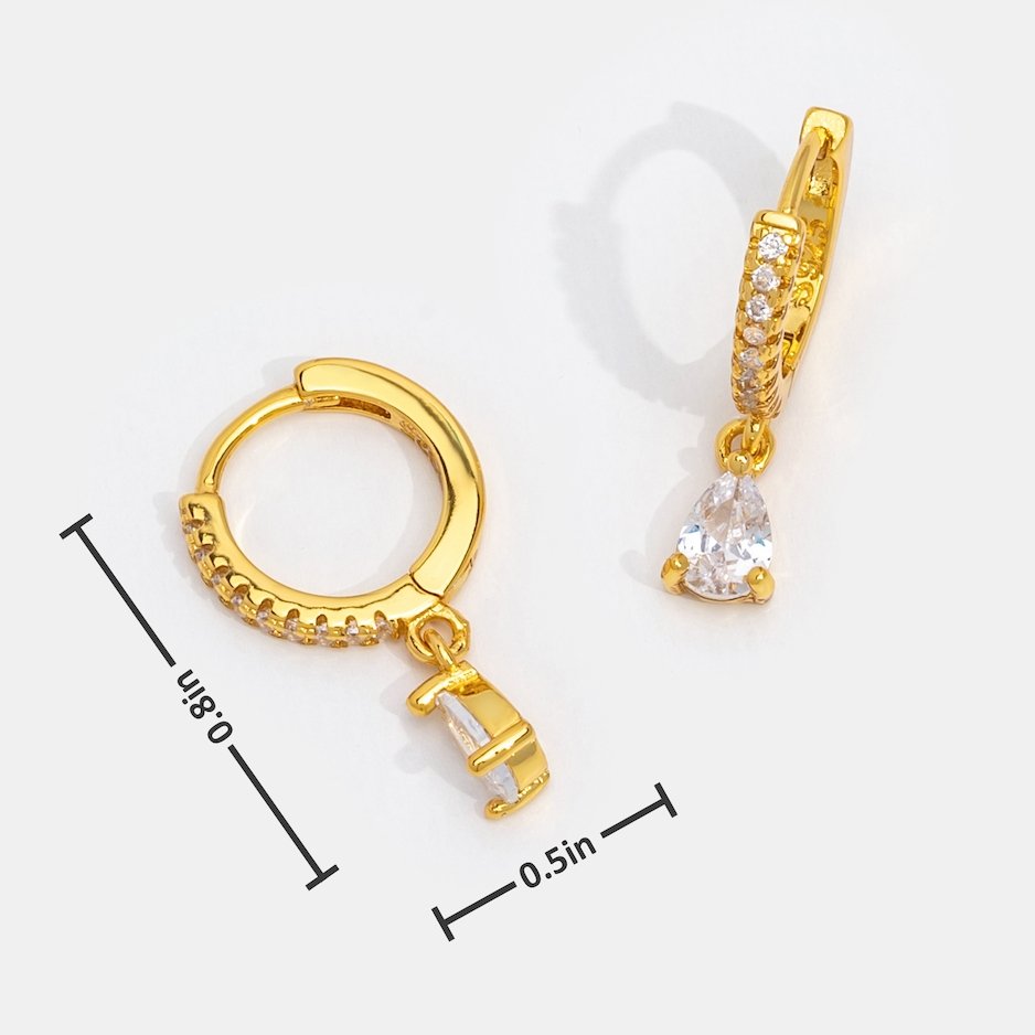 Opulent Gold Earrings Adorned with Crystals